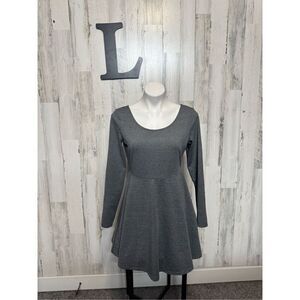 H&M gray flare dress
